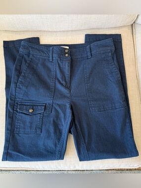 J.Jill High Rise Slim-Leg Cargo Pants